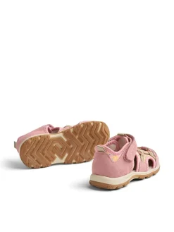 Leder-Halbsandalen "Mingi" in Rosa