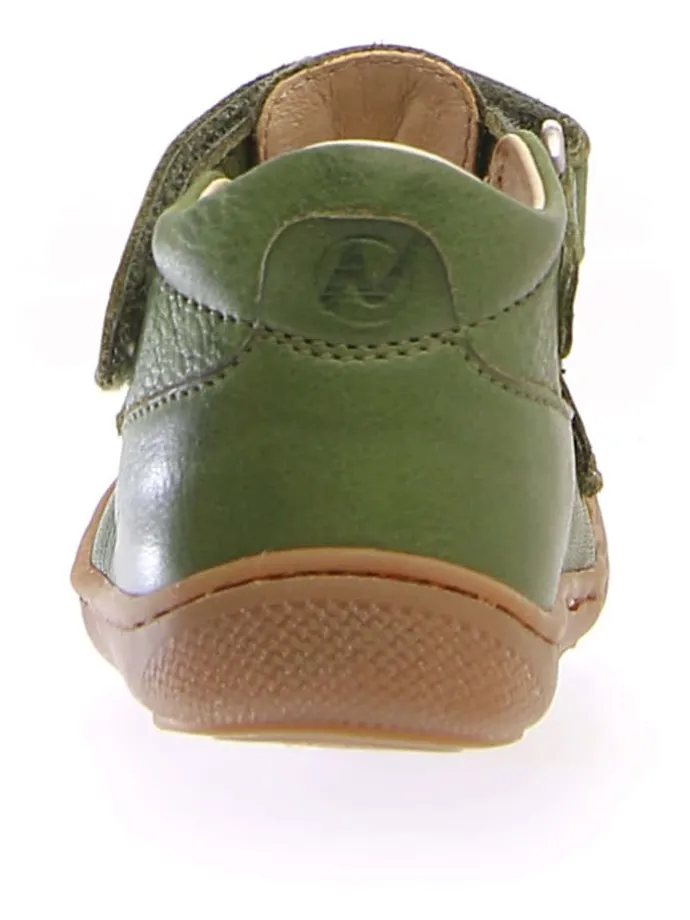 Leder-Halbsandalen "Puffy" in Grün