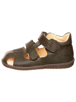 Leder-Halbsandalen "Ranjo II" in Khaki