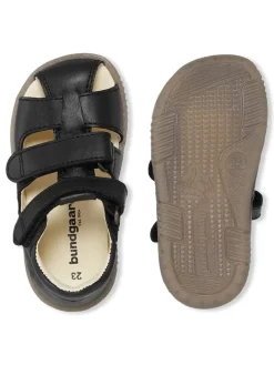 Leder-Halbsandalen "Ranjo" in Schwarz