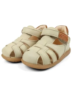 Leder-Halbsandalen "Rullsand EP" in Creme