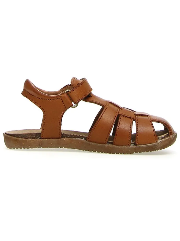 Leder-Halbsandalen "Scout" in Braun