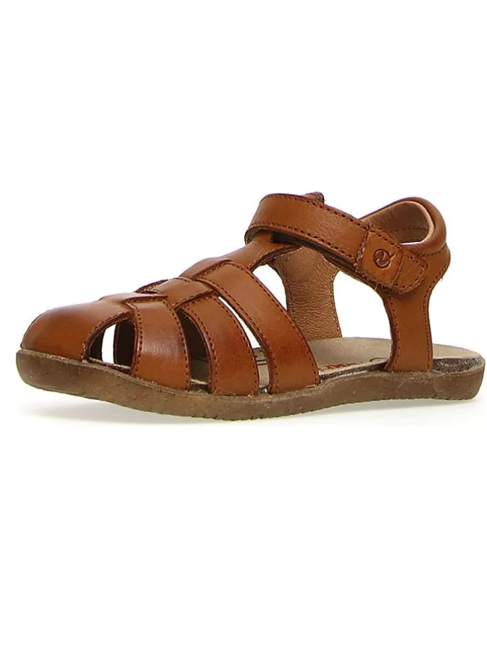 Leder-Halbsandalen "Scout" in Braun