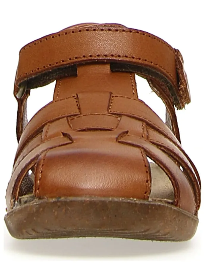 Leder-Halbsandalen "Scout" in Braun