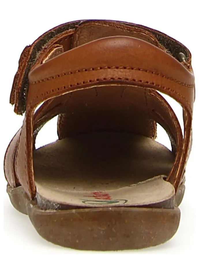 Leder-Halbsandalen "Scout" in Braun