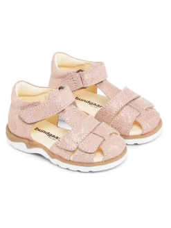 Leder-Halbsandalen "Sofus" in Rosa