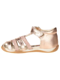 Leder-Halbsandalen "Spritz" in Roségold
