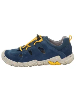 Leder-Halbsandalen "Trace" in Blau
