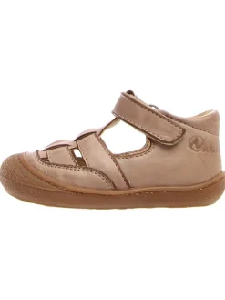 Leder-Halbsandalen "Wad" in Beige
