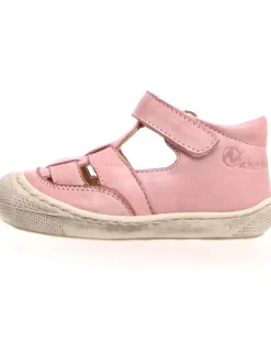 Leder-Halbsandalen "Wad" in Rosa