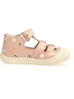 Leder-Halbsandalen "Wad" in Rosa