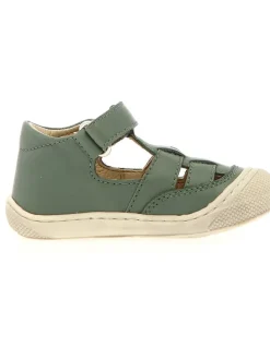 Leder-Halbsandalen "Wad" in Grün