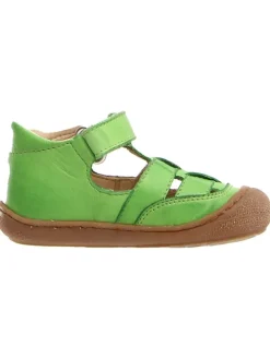 Leder-Halbsandalen "Wad" in Grün