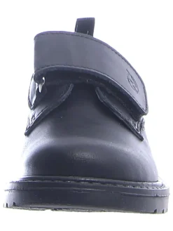 Leder-Halbschuhe "Abbey" in Schwarz