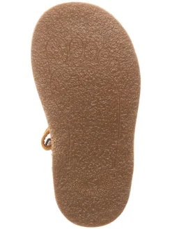 Leder-Halbschuhe in Gelb