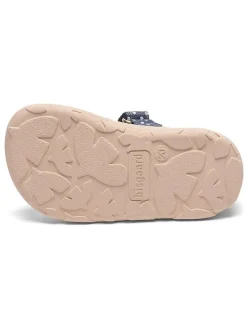 Leder-Hausschuhe in Blau