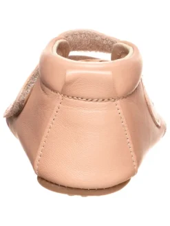 Leder-Hausschuhe in Rosé