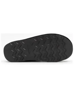 Leder-Hausschuhe in Schwarz