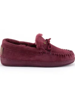 Leder-Hausschuhe "Koala" in Rot