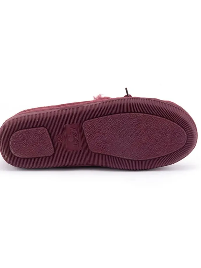 Leder-Hausschuhe "Koala" in Rot