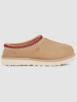 Leder-Hausschuhe "Tasman" in Beige