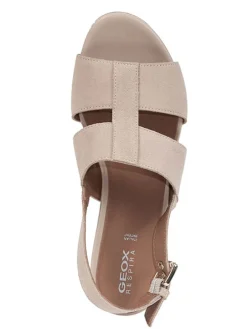 Leder-Keilsandaletten 