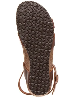 Leder-Keilsandaletten 