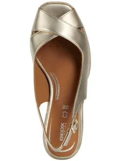 Leder-Keilsandaletten 