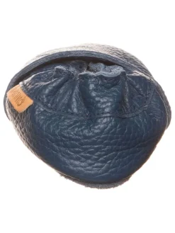 Leder-Krabbelschuhe in Dunkelblau