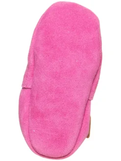 Leder-Krabbelschuhe in Pink