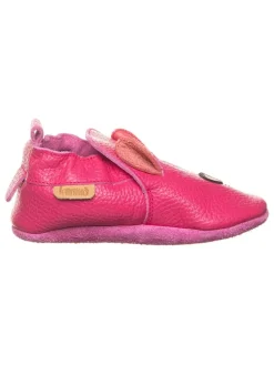 Leder-Krabbelschuhe in Pink