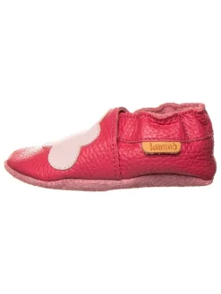 Leder-Krabbelschuhe in Pink