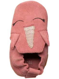 Leder-Krabbelschuhe in Rot