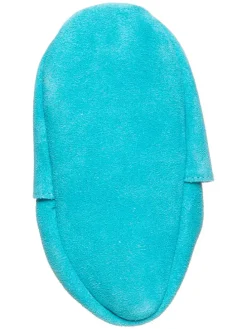 Leder-Krabbelschuhe in Türkis