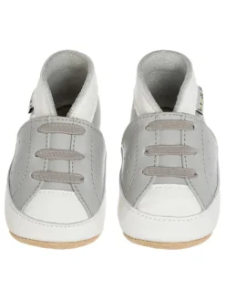 Leder-Krabbelschuhe "Sneakers" in Grau