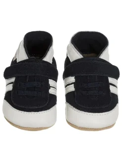 Leder-Krabbelschuhe "Sneakers" in Dunkelblau