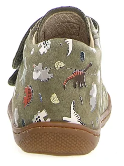 Leder-Lauflernschuhe "Cocoon" in Khaki