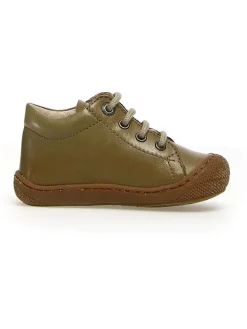 Leder-Lauflernschuhe "Cocoon" in Khaki