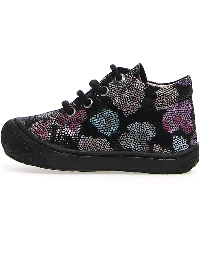 Leder-Lauflernschuhe "Cocoon" in Schwarz