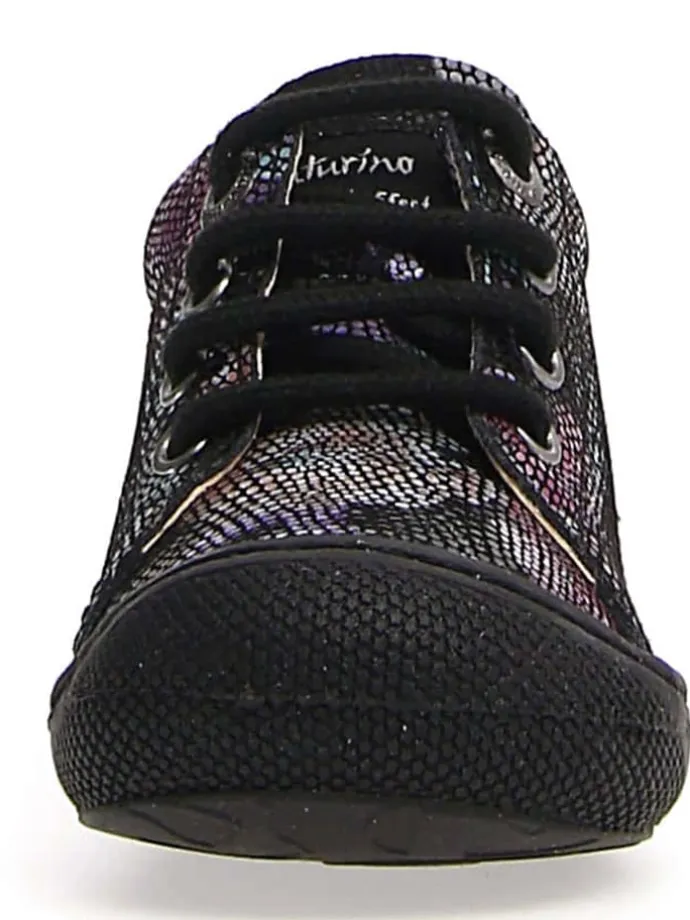 Leder-Lauflernschuhe "Cocoon" in Schwarz