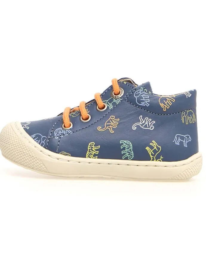 Leder-Lauflernschuhe "Cocoon" in Dunkelblau