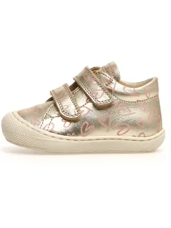 Leder-Lauflernschuhe "Cocoon" in Gold