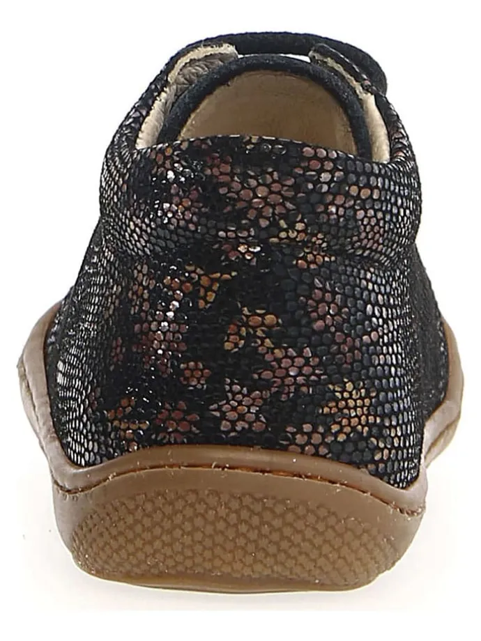 Leder-Lauflernschuhe "Cocoon" in Schwarz