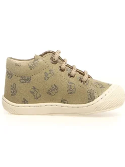 Leder-Lauflernschuhe "Cocoon" in Khaki