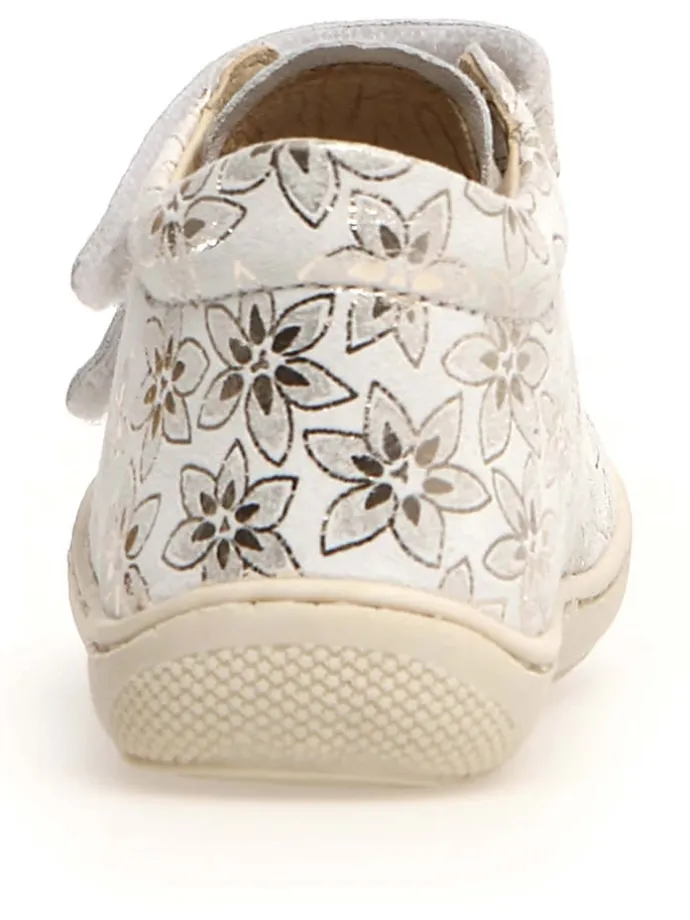 Leder-Lauflernschuhe "Cocoon" in Silber