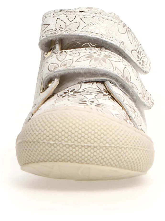 Leder-Lauflernschuhe "Cocoon" in Silber