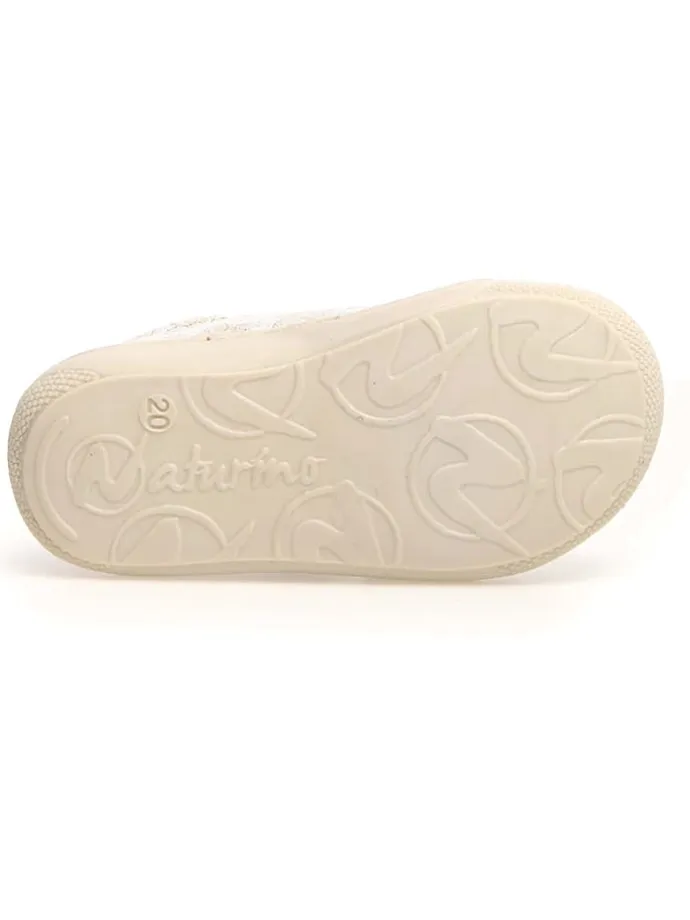 Leder-Lauflernschuhe "Cocoon" in Silber