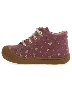 Leder-Lauflernschuhe "Cocoon" in Aubergine