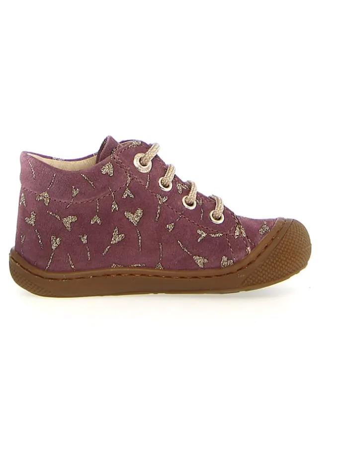 Leder-Lauflernschuhe "Cocoon" in Aubergine