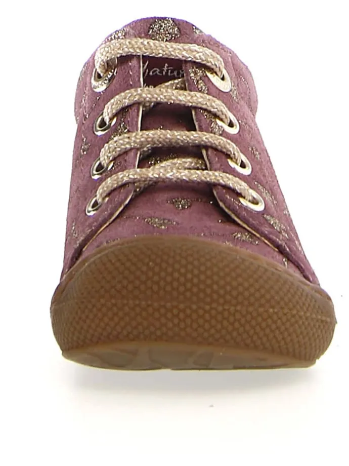Leder-Lauflernschuhe "Cocoon" in Aubergine